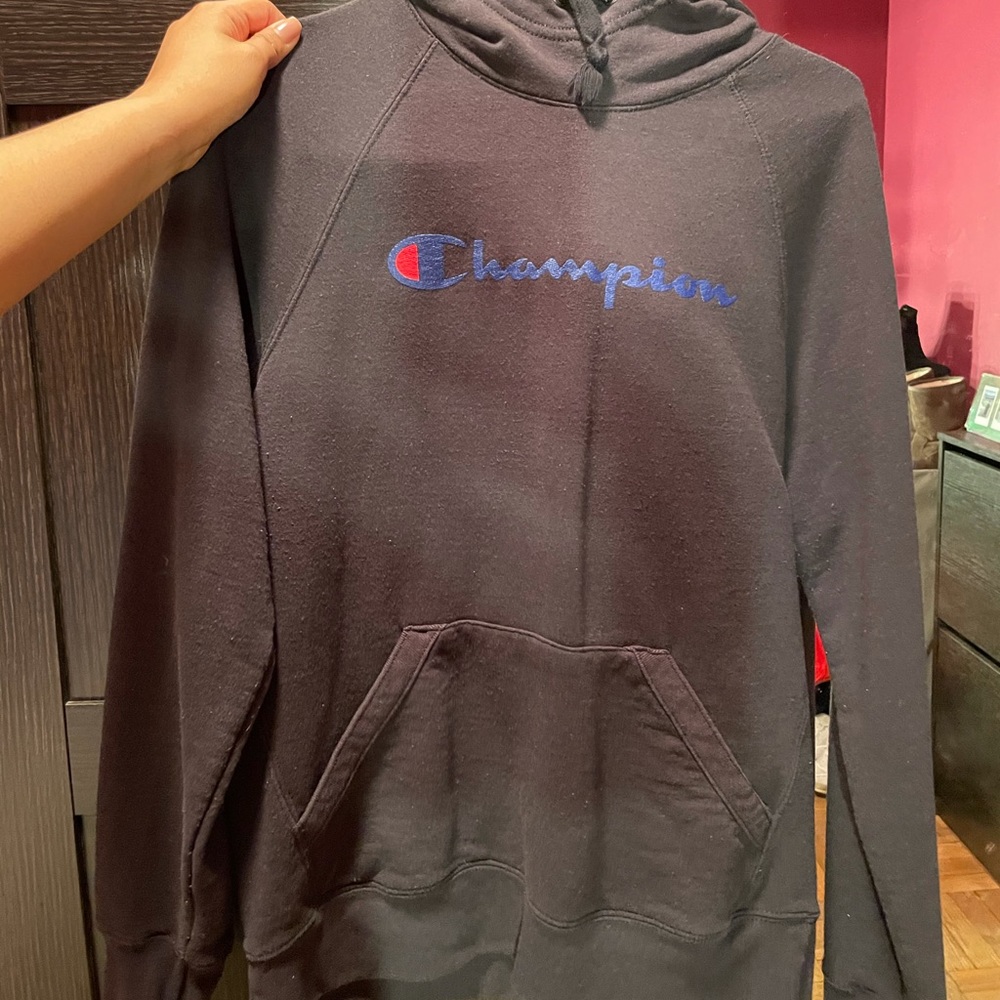 CHAMPION black hoodie~